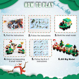 Christmas Advent Calendar 2023 Kids 6 in 1 Building Blocks 24 Days Countdown Calendars Gifts for Boys and Girls Christmas Building Toys Party Favors