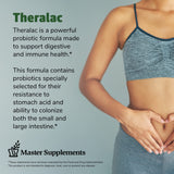 THERALAC Master Supplements 30 Capsules - Multi-Strain Probiotic for Optimal Gut Health + Gas & Bloating Relief - Gluten Free - 30 Servings