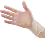 Disposable Plastic Vinyl Clear Gloves (Medium, 200, Count)