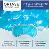 OPTASE Cooling Gel Eye Mask for Seasonal Inflammation Relief with HydroCool Technology - Cold Eye Compress for Puffy Eyes - Symptom Relief Eye Gel Mask for Dry Eyes
