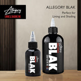 Allegory Tattoo Ink – Blak, Premium Black Tattoo Ink, Perfect for Lining and Shading, Smooth, Consistent Pigment, Vegan Friendly Tattoo Color, Organic Ink, Crafted in The USA, 8 oz