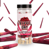 Trippie Day 10 Rose Cones Flower Petal Prerolled Cone Wraps | Natural Organic Rose Petal Handrolled Cones | 90mm | (90mm, 10)