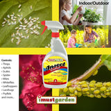 I Must Garden Insect Control: Kills & Repels Aphids, Whiteflies, Mites, Gnats, and More - 32oz Spray