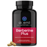Dr. Emil Berberine 500mg Capsules - Berberine Supplement with Cinnamon, MTC Oil & Milk Thistle - Berberine HCL Made in The USA, 30-Day Supply