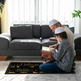 Educational Prayer mat IBADAH for Muslim reverts and Beginners. Kids Prayer mat | Engaging Prayer mat | Islamic Prayer Mat for Effective Learning Salah