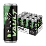 VAULT Caffeine Free Brain Energy Drink – Nootropic for Mental Focus Sharpness Memory and Reaction Time – No Crash or Jitters – Sugar Free – 12 Fl Oz (Pack of 12) – Crisp Cucumber Mint Flavor