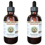 Propolis Alcohol-Free Liquid Extract, Raw Propolis Glycerite 2x2 oz