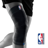 Bauerfeind Sports Compression Knee Support NBA - Lightweight Design with Gripping Zones for Basketball Knee Pain Relief & Performance with Team Designs (Black, M)