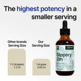 Slippery Elm Bark 4 fl oz Liquid Extract - Gut Health, Respiratory & Immune Support - Ulmus Rubra Tincture - Natural Herbal Drops for Man & Woman - Family Size - High Potency - 90-Day Supply