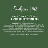 SheaMoisture Beard Conditioning Oil for Men, Beard Oil with Coconut Oil, Olive Oil, Maracuja Oil & Shea Butter to Moisturize & Soften, Beard Conditioner & Detangler, Pack of 2-3.2 Fl Oz Ea