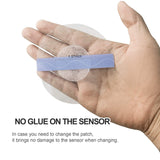 HONYOU Libre Sensor Covers Latex-Free Medical Adhesive Patches for Libre 2/3 Precut CGM Tape with No Glue On The Center Waterproof and Strong Stick for Long Stay 60 Pack