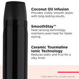 Revlon SmoothStay Coconut Oil-Infused Curling Iron | for Shiny, Smooth Curls (1-1/2 in)