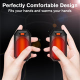 2 Pack Hand Warmers Rechargeable,Portable Electric Hand Warmers Reusable,USB Handwarmers,Outdoor/Indoor/Working/Studying/Camping/Hunting/Golf/Pain Relief/Gifts for Men Women Kids Christmas (Frosted)