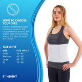 NYOrtho Plush Stomach Abdominal Binder - Soft Latex-Free Abdomen Wrap for Men and Women (45" - 60") 3 PANEL - 9"