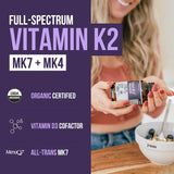 Total K2® | Vitamin K2 as MK7 & MK4 | Plus K1 & Vitamin D3 Cofactor - 620 mcg K2 per Serving - All-Trans MK7 from MenaQ7® - Full-Spectrum Vitamin K - Vegan, Organic Certified (60 Capsules)