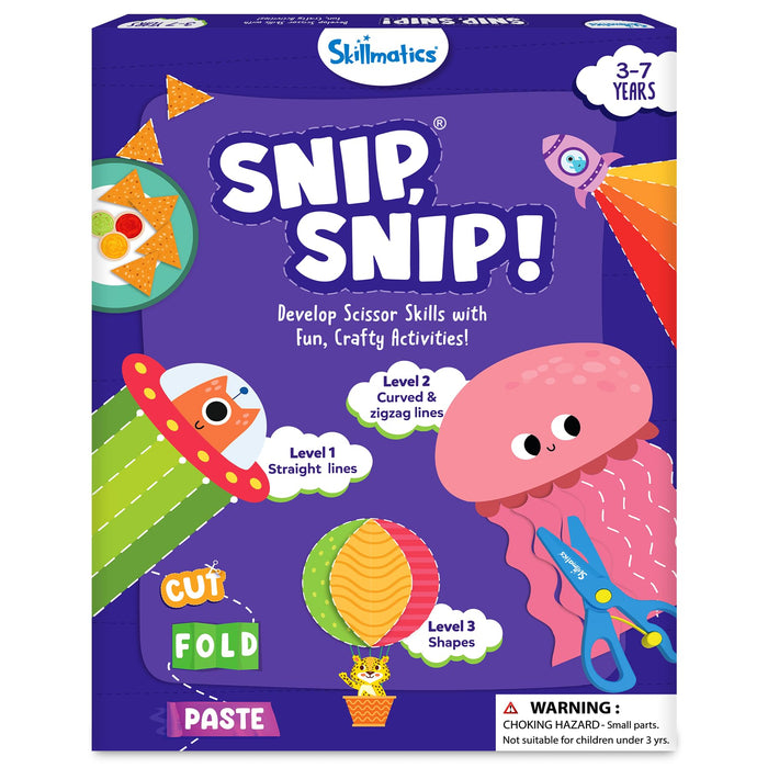 Skillmatics Snip Snip, Scissor Skills, Felt Craft Activity, Christmas Gift