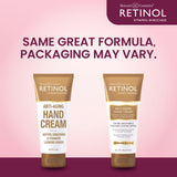 Retinol Anti-Aging Hand Cream – The Original Brand For Younger Looking Hands –Rich, Velvety Hand Cream Conditions & Protects Skin, Nails & Cuticles – Vitamin A Minimizes Age’s Effect on Skin