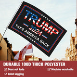 Trump 2024 Flag 3x5 Outdoor Made in usa Double Sided 3ply Take America Back Donald Trump Flags 2024 Heavy Duty for President Trump Flags with 2 Brass Grommets Fade Resistant for Indoor Outside Decorations