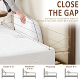 Homemate King Size（76"x10"x6"） Bed Wedge Pillow for Headboard - Bed Gap Filler(0-8") - Triangle Bloster Pillow Wedge