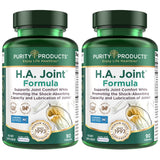 Purity Products HA Joint Formula Hyaluronic Acid + Key CoFactors - Joint + Skin Multi Collagen (Type I, II & III) - 5-Loxin - Olive Fruit Extract - Joint Flexibility + Mobility - 90 Capsules (2)