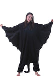 DarkCom Unisex Adult Animal Halloween Costume Cosplay Black Dragon Onesie One Piece Christmas Pajamas Sleepwear Medium