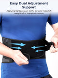 KKM Back Brace for Lower Back Pain Relief - Herniated Disc, Sciatica, Scoliosis, Breathable Back Support Belt, Lower Back Brace with Removable Lumbar Pad for Men & Women, XL