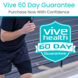 Vive Thigh Compression Sleeve (2 Pack) Hamstring Brace For Upper Thigh - Breathable Leg Support Wrap For Men & Women - Non Slip Elastic Sleeve For Pain Relief, Groin, Sciatica & Quadriceps Tendonitis