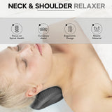 Neck Stretcher & Posture Corrector for Women and Men, FSA HSA Eligible, Cervical Neck Traction Device for Spine Alignment, Adjustable Upper Back Support for Neck Shoulder Back Pain Relief (Black)