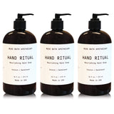 Muse Apothecary Hand Ritual - Aromatic and Nourishing Hand Soap, Infused with Natural Aromatherapy Essential Oils - 16 oz, Coconut + Sandalwood, 3 Pack