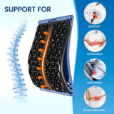 WeeBH Back Stretcher, Lower Back Pain Relief Device, Multi-Level Adjustable Spine Board for Herniated Disc, Sciatica, Scoliosis, Lumbar Support Massager With EVA Foam Cover