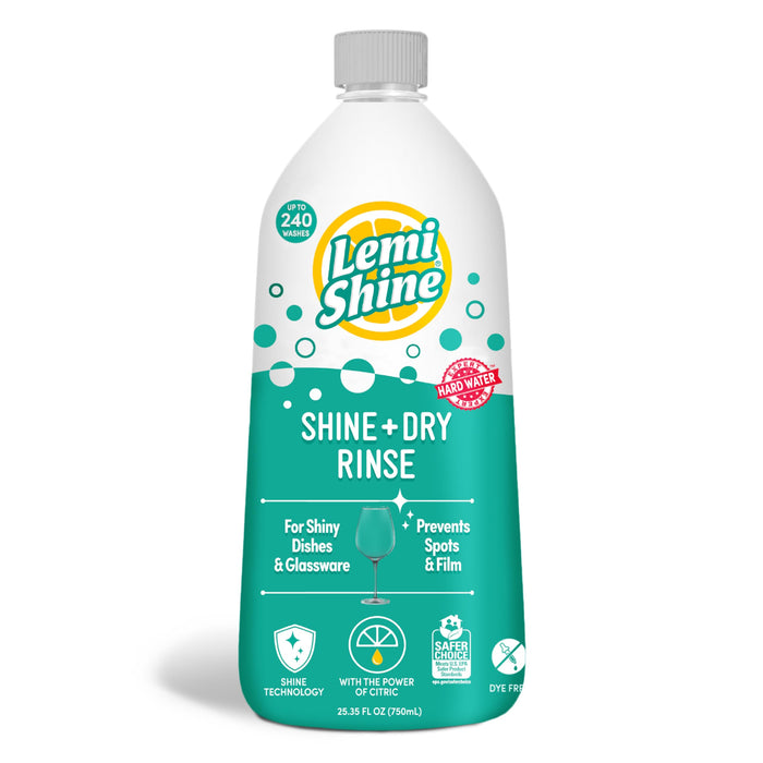 Lemi Shine Shine and Dry Natural Dishwasher Rinse Aid - 25.35 fl oz