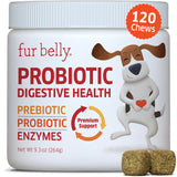 Probiotics for Dogs - Hot Spot Remedy for Dogs + Prebiotic - Dog Allergy Chews - Improve Digestion & Upset Tummy, Relieve Gas & Diarrhea, Dog Probiotics and Digestive Enzymes, 120 Dog Probiotic Chews