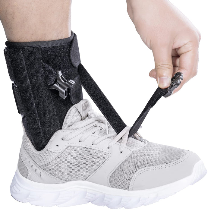 Foot Drop Brace for Walking Lifting Shoes, Drop Foot AFO Brace Help Raise Shoes, Foot Up Splint for Ankle, Improved Walking Gait, Prevent Falls and Injuries, for Left and Right Foot,Fits Women and Men