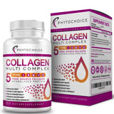 Multi Collagen Pills (Types I-II-III-V-X) Pure Hydrolyzed Collagen Protein Peptides-Collagen Supplements for Women and Men, Anti-Aging Collagen for Skin Hair Growth, Nails, Joints-90 Capsules