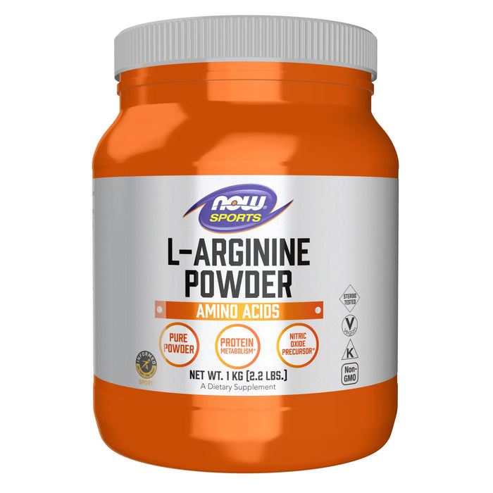 NOW Sports Nutrition, L-Arginine Powder, Nitric Oxide Precursor, Amino Acids, 2.2-Pound