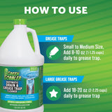 Green Gobbler Enzyme Drain Cleaner | Controls Foul Odors & Breaks Down Grease, Paper, Fat & Oil in Sewer Lines, Septic Tanks & Grease Traps | 1 Gallon