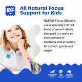 NATPAT BuzzPatch Focus Patch Focus Enhancing Stickers for Kids and Adults (24 Pack) – Natural Patch - Chemical and Drug Free, Healthy Brain Supports for Attention, Focus, and Concentration