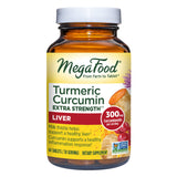 MegaFood Turmeric Curcumin Extra Strength - Liver Support - Turmeric Curcumin with Black Pepper and Milk Thistle Extract - Vegan - Made Without 9 Food Allergens - 60 Tablets (30 Servings)