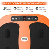 ROTAI Electric Percussion Foot Massager, Easy Massage for Back Thighs, Calves, and Feet, Increases Circulations Relieves Muscle Pains and Plantar Fasciitis, Light and Convenient Massager (Orange)
