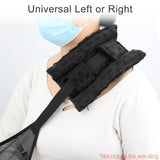 HapiPoppy Strap Cushions Pillow for Arm Sling Neck Pad Shoulder Brace Carry Pillows Elbow Wrist Injury Cast Rotator Cuff Replacemet Surgery Support Padding Women Men Kids Black