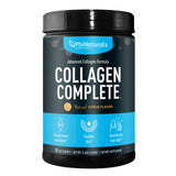 Collagen Complete AntiAging Protein Blend – 8 Collagen Boosters plus Hydrolyzed Peptides Powder Supplement [Citrus] – Anti-Aging Booster for Skin, Hair, Nails, Bones & Joints with Hyaluronic Acid