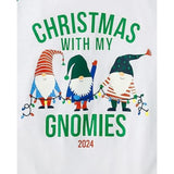 The Children's Place Baby Kids 2 Piece Family Matching, Holiday Pajama Sets, Fleece, Green Christmas with My Gnomies