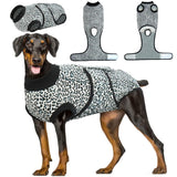 Kuoser Dog Surgery Recovery Suit, Recovery Suit for Female Male Dogs, Dog Onesie After Surgery Spay Neuter, Anti-Licking Pet Surgical Recovery Snugly Suit, Bodysuit for Abdominal Wounds Skin Disease