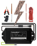 Coolneon Lichtenberg Machine Kit 10kVAC Neon Sign Transformer Rods Clamps Brush Gloves Foot Switch Fractal Wood Burning Machine Set Not Led Neon Power Supply Device Burner High Voltage 10000V