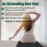 Grounding Mat for Improving Sleep, Grounding Pad for Health, Grounding Bed Mat with Grounding Cord for Better Working (35.5 * 23.6inch)