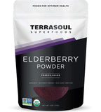 Terrasoul Superfoods Organic Elderberry Powder, 4 Oz - Freeze-Dried