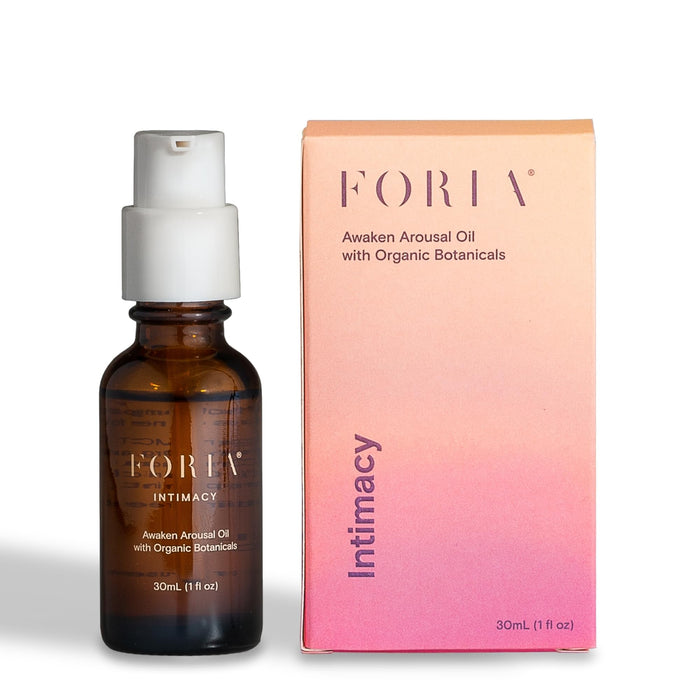 FORIA Awaken Arousal Oil with Organic Botanicals, Topical Oil for Women & Couples, Support Females, All-Natural & Organic, Safe for Sensitive Skin, 30ml