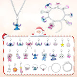 Christmas Advent Calendar 2024 for Girls Boys with 24 Days Unique Gift Countdown Calendar Blind Box DIY Creative Charm Pendant Bracelet Necklace Daughter Granddaughter niece