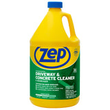 Zep Driveway, Masonry and Concrete Cleaner and Degreaser Concentrate - 1 Gallon (Case of 4) ZUCON128 - Construction Grade Degreaser Removes Grease, Dirt, and Oil Stains on Concrete, Brick, Asphalt,