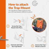 Goodnature Portable Trap Mount, Easy to Move Trap Mount for A24 Rat & Mouse Traps, Fits All A24 Traps (2 Pack)